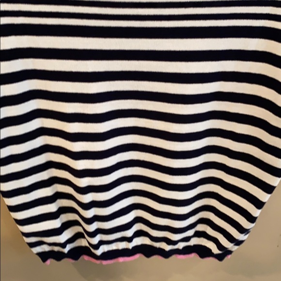 Allude Striped Tee Shirt Size Medium - Picture 7 of 8